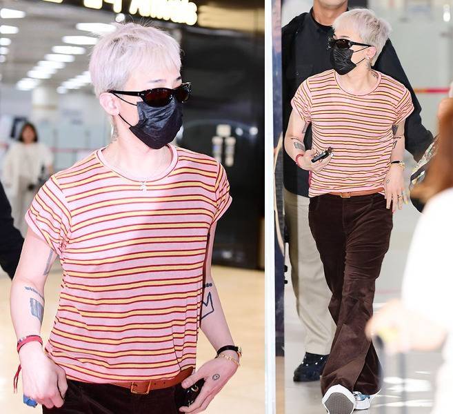 지드래곤이 공항 패션으로 또 한 번 ‘GD다움’을 증명했다.사진=김영구 기자