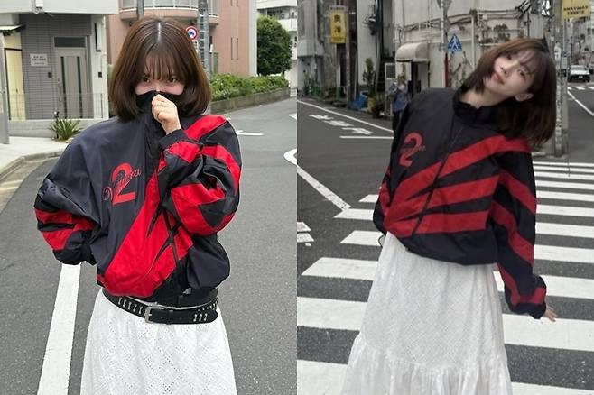 카리나가 어제(27일) 인스타그램에 올렸다가 삭제한 사진. 카리나 인스타그램