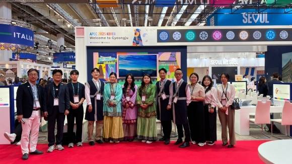 지난 20~22일 독일 프랑크푸르트에서 열린 ‘IMEX 프랑크푸르트 2025’. 경주시 제공