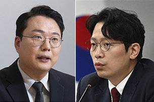 천하람 개혁신당 당대표 권한대행(왼쪽)과 이기인 최고위원은 이준석 개혁신당 대선후보 최측근 인사들이다. 동아DB
