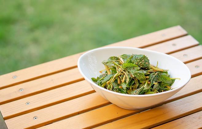 곰보배추 겉절이 [사진/성연재 기자]