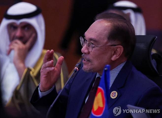 올해 아세안 의장국 말레이시아 안와르 총리 [로이터 연합뉴스 자료사진. 재배포 및 판매 금지]