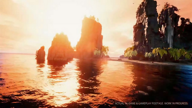 '언리얼 엔진 5' 기반의 화려한 그래픽은 실제 게임 및 게임 플레이 장면으로 소개됐다(출처=아이온투나잇 캡처).