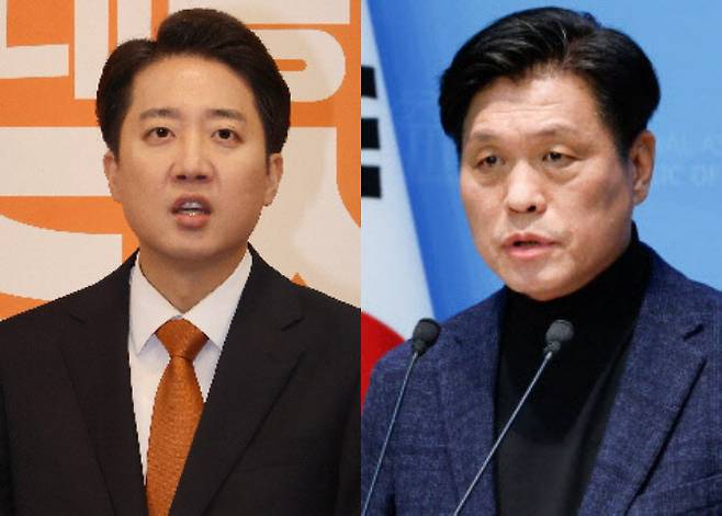 이준석 개혁신당 후보와 조승래 더불어민주당 선대위 수석대변인.(사진=연합뉴스, 뉴스1)