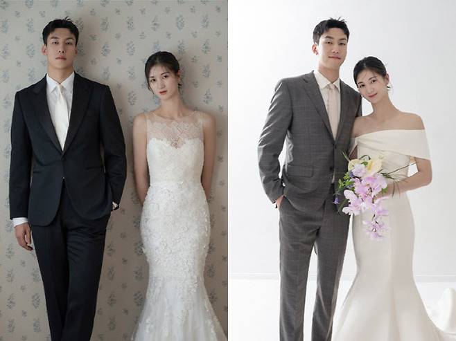 남자배구 삼성화재의 손태훈과 여자배구 삼성생명의 윤예빈이 백년가약을 맺는다. 사진=삼성 스포츠단