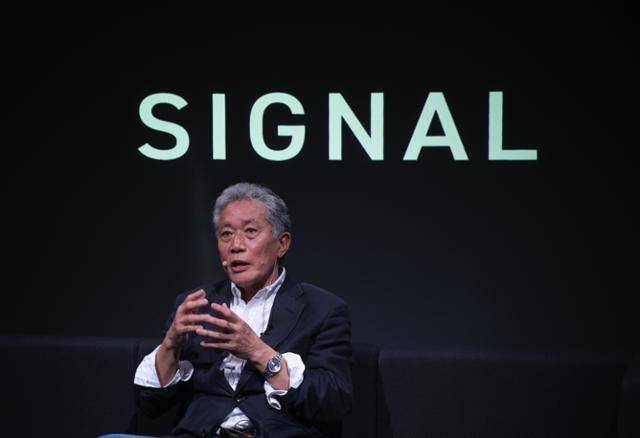 28일 서울 강서구 LG아트센터에서 일본 우치다 다쓰루 고베여학원대학 명예교수가 "한국엔 무도적 사고가 결핍돼 있다"고 말했다. IVE Corp 제공