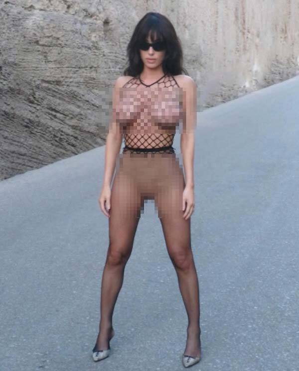 미국 래퍼 칸예 웨스트(47)의 아내 비앙카 센소리(30)가 또다시 노출 논란을 일으켰다./사진=비앙카 센소리 SNS