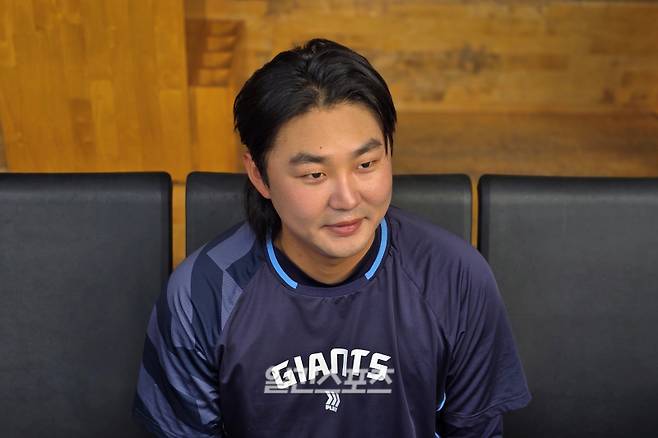 27일 대구에서 만난 롯데 정철원. 대구=윤승재 기자