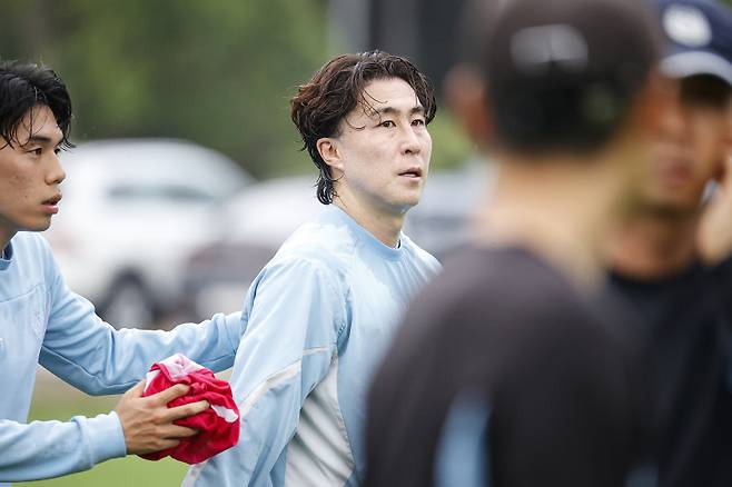 대구 이용래가 29일 대구FC 스카이포레스트에서 공개 훈련을 소화하고 있다. 사진=대구