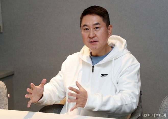 이석우 두나무 대표 인터뷰. /사진=김휘선 기자 hwijpg@