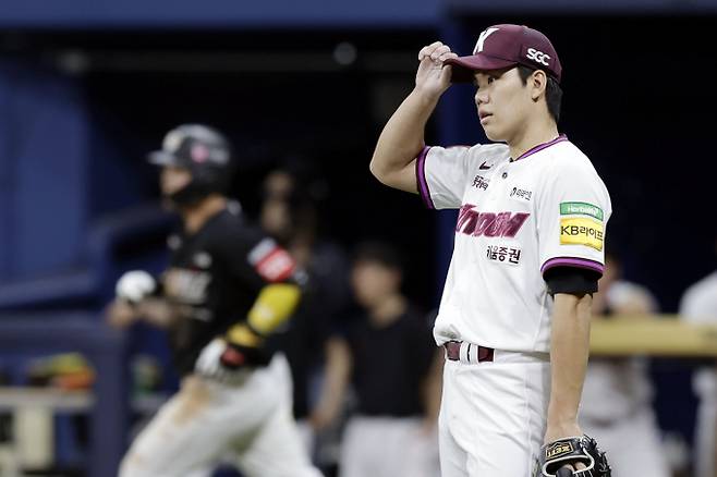 키움 히어로즈가 김윤하를 필두로 리그 9연패 탈출에 도전한닫. 사진은 키움 히어로즈 투수 김윤하의 모습. /사진=뉴시스