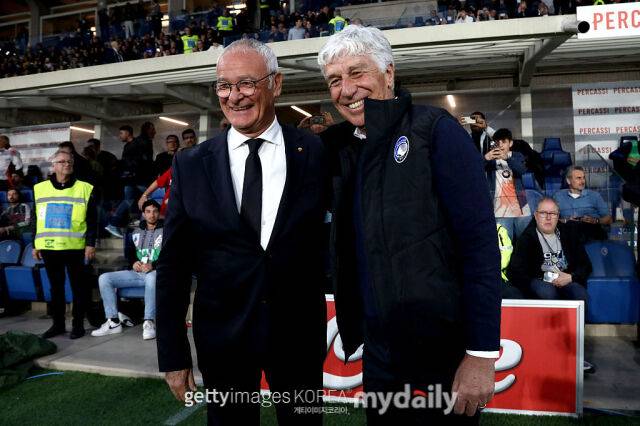 클라우디오 라니에리 감독(왼쪽)과 잔 피에로 가스페리니 감독. /게티이미지코리아