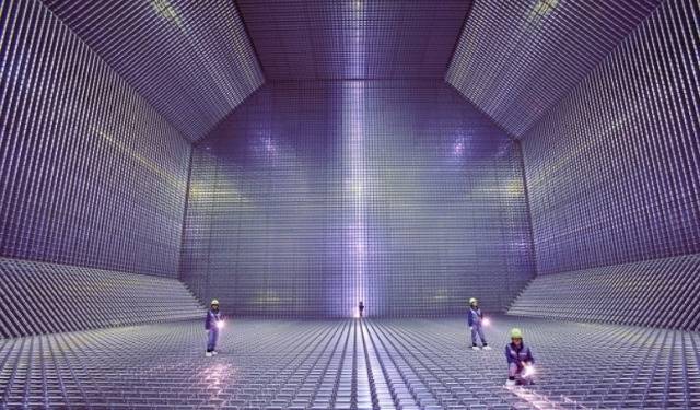 LNG선 화물창 내부 모습. [삼성중공업 제공]