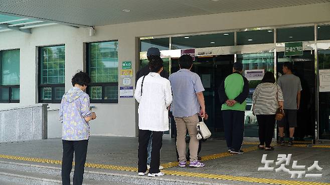 제주 사전투표소 모습. 고상현 기자