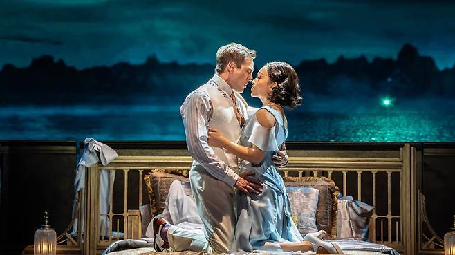 영국 런던 웨스트엔드에서 공연 중인 신춘수 프로듀서의 뮤지컬&nbsp;‘위대한 개츠비’.&nbsp; &nbsp; &nbsp; 오디컴퍼니 제공