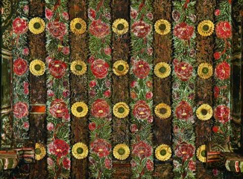 양산 통도사의 대웅전 천정 단청. 노재학 제공