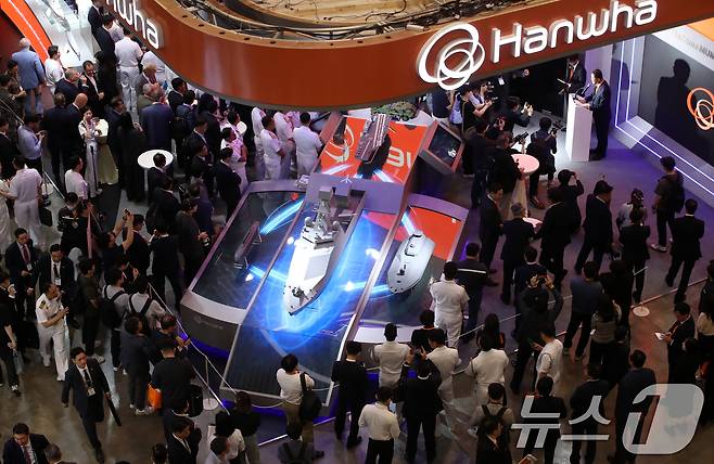 부산 해운대구 벡스코 제1전시장에서 열린 '2025 국제해양방위산업전(MADEX)'/뉴스1 ⓒ News1 윤일지 기자