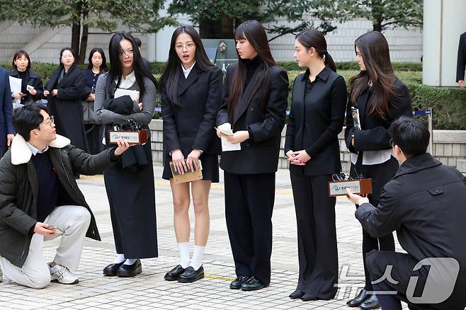 그룹 뉴진스(왼쪽부터 하니, 민지, 혜인, 해린, 다니엘) ⓒ News1 황기선 기자