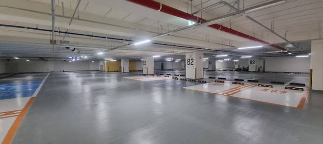 자양4동 전통시장 공영주차장. 광진구 제공.