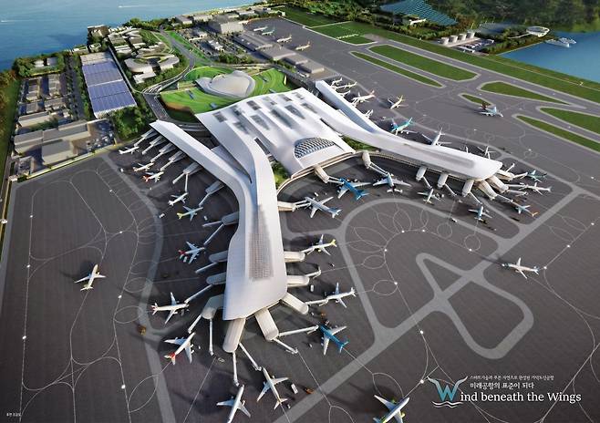 가덕도 신공항 여객터미널 조감도. (가덕도신공항건설공단 제공) 2025.03.27