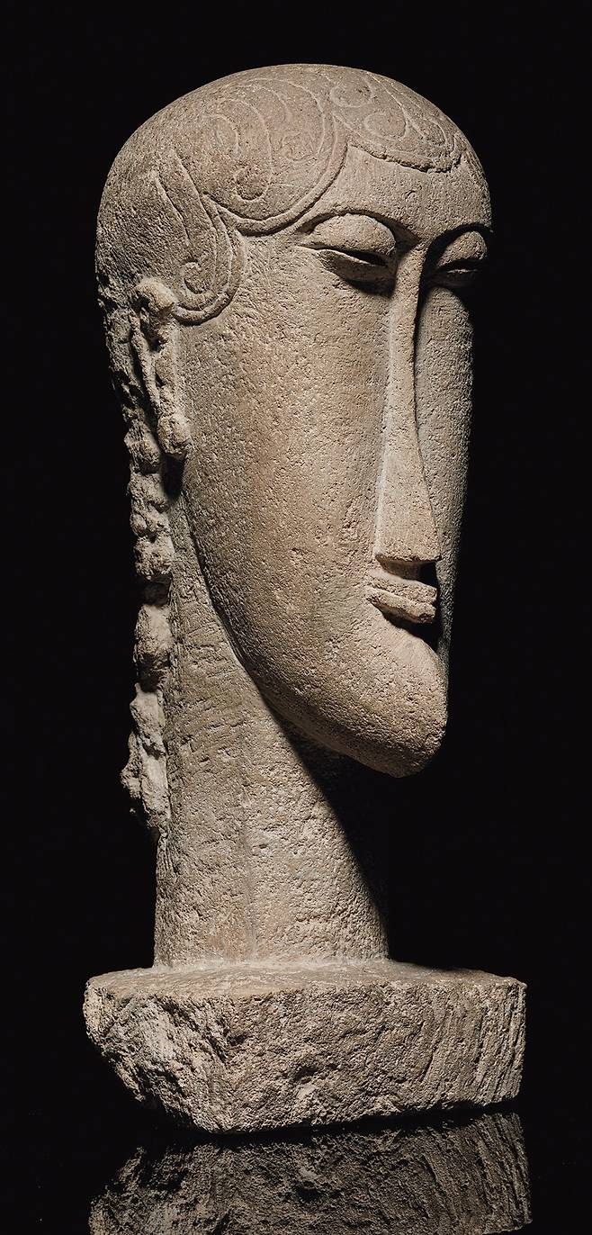 아메데오 모딜리아니, ‘두상(1910~12)’./ 크리스티