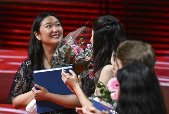 박수예가 세계적인 권위의 장 시벨리우스 바이올린 국제 콩쿠르에서 우승을 차지했다. 사진 EPA=연합뉴스