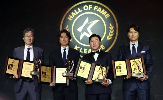 최순호·홍명보·신태용·이동국, K리그 명예의 전당 헌액. 사진[연합뉴스]