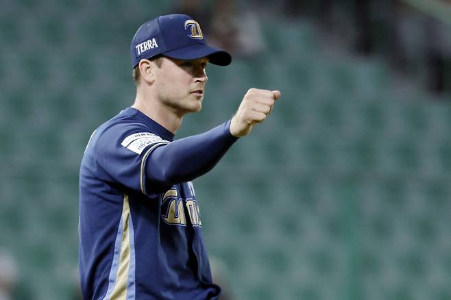 2개월 만에 홈 구장인 창원NC파크로 돌아오는 NC다이노스가 라일리 톰슨을 필두로 3연패 탈출을 노린다. 사진은 NC에서 활약 중인 라일리의 모습. /사진=뉴시스 /사진=최동준