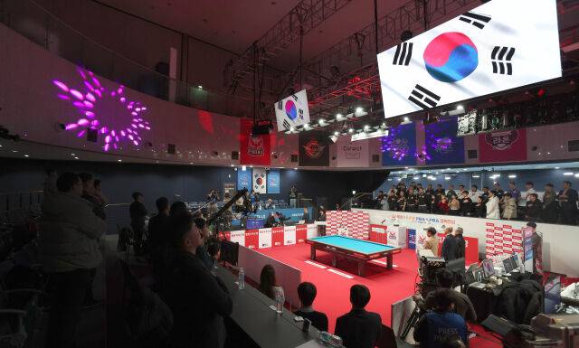 PBA-LPBA투어 경기장(고양 킨텍스 PBA 스타디움) 전경./PBA