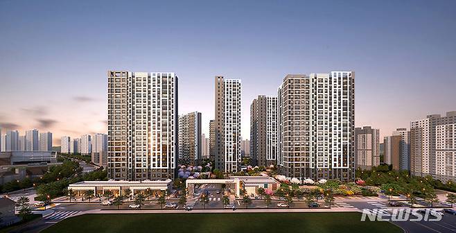 [광주=뉴시스] 영무건설 광주 선운 2지구 예다음 투시도. (사진=뉴시스 DB). photo@newsis.com *재판매 및 DB 금지