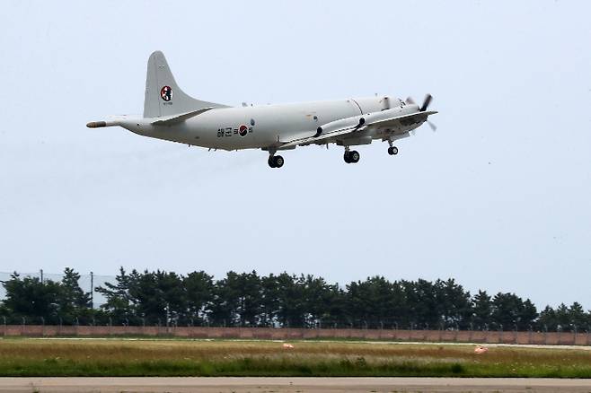 해군 P-3 해상 초계기. 연합뉴스