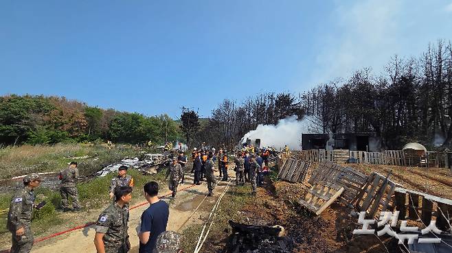 추락사고 현장. 김대기 기자