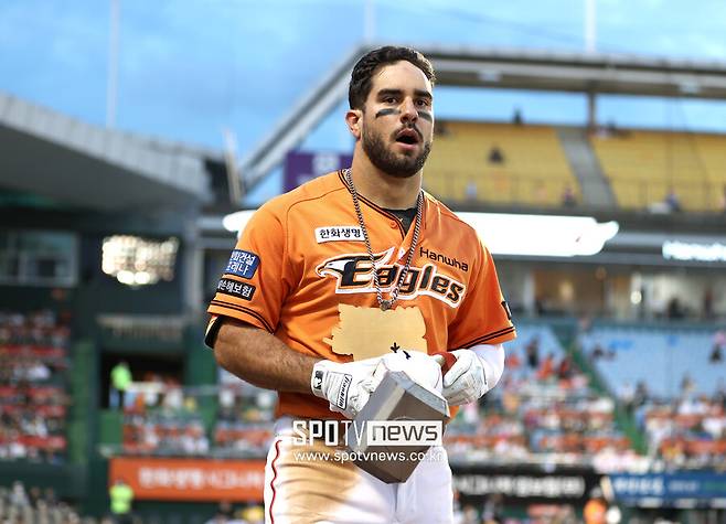 ▲ 한화 소속 당시의 마이크 터크먼 ⓒ곽혜미 기자