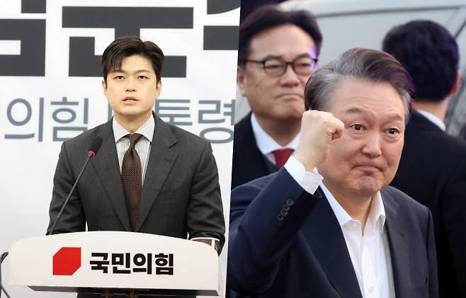 왼쪽부터 김용태 국민의힘 비상대책위원장, 윤석열 전 대통령 (사진 = 이데일리, 연합뉴스)