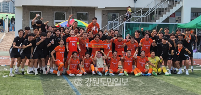 ▲ 2025 금강대기 전국 고교 축구대회 결승에 진출한 경기 HSFA