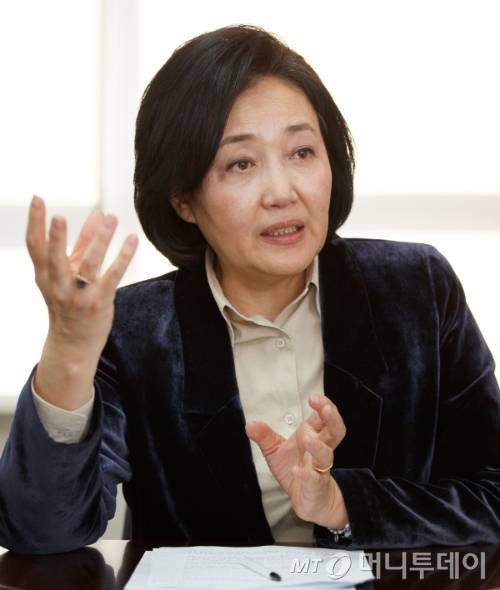 박영선 전 중소벤처기업부 장관 /사진=이기범 기자 leekb@