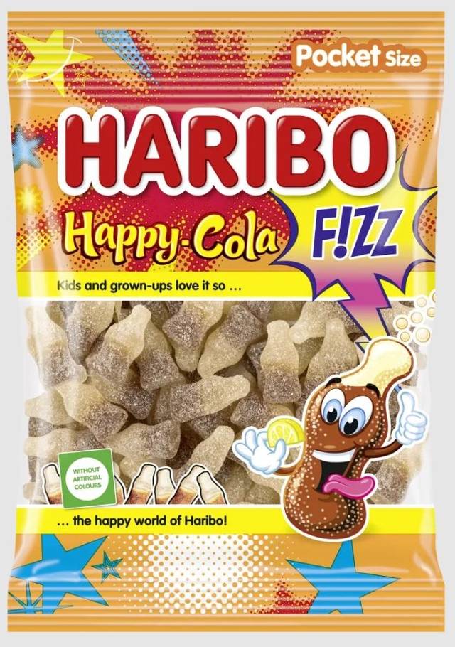 하리보의 해피 콜라 피즈 젤리. 하리보 하리보 홈페이지 캡처