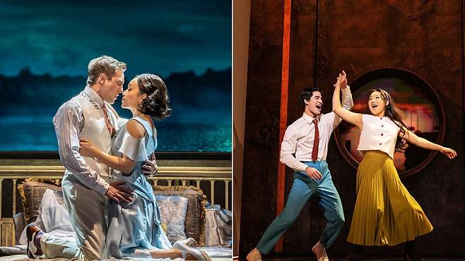 세계 공연의 중심 미국 뉴욕 브로드웨이와 영국 런던 웨스트엔드에서 K-뮤지컬의 새 역사를 만들어나가고 있는&nbsp;‘위대한 개츠비’와 ‘어쩌면 해피엔딩’. 오디컴퍼니 신춘수 대표가 제작한&nbsp;‘위대한 개츠비’는&nbsp;1920년대 미국 신흥&nbsp;부호 개츠비가 잃어버린 연인 데이지를 되찾기 위해 호화로운 파티를 열며 펼쳐지는 사랑과 집착, 허망한 아메리칸 드림을 그린 뮤지컬이다.&nbsp;‘어쩌면 해피엔딩’은&nbsp;인간을 대신해 외로움을 달래주는 구형 로봇 ‘올리버’와 ‘클레어’가 만나 사랑과 이별, 감정을 경험하며 진짜 인간처럼 변화해가는 과정을 감동적으로 보여준다.&nbsp; &nbsp;오디컴퍼니·NHN링크 제공