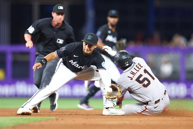 도루하는 샌프란시스코 이정후. AFP연합뉴스