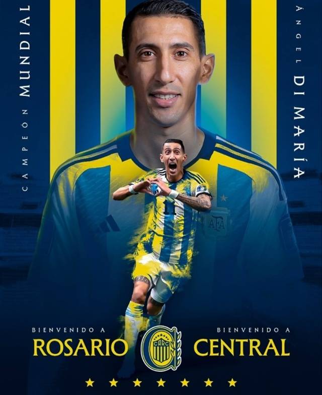 앙헬 디 마리아의 오피셜. /사진=로사리오 센트럴 SNS