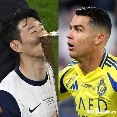 손흥민(왼쪽)과 크리스티아누 호날두. /AFPBBNews=뉴스1