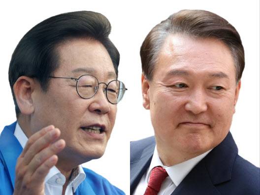 이재명 더불어민주당 대선 후보, 윤석열 전 대통령. (사진=연합뉴스)