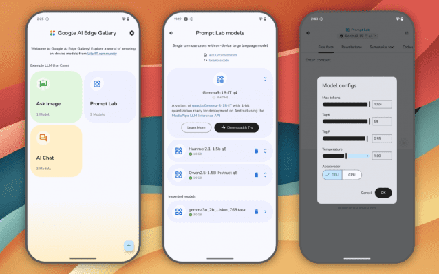 구글이 '구글 AI 엣지 갤러리'를 공개했다. (사진=구글)