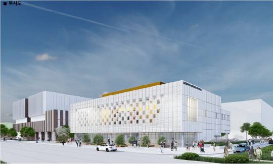 내년 8월 준공 목표인 충남 아산 e스포츠 전용 경기장 조감도. 충남도 제공