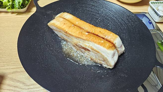 20250531_213801.jpg 저녁 통삼겹 굽고 그 기름에 파전