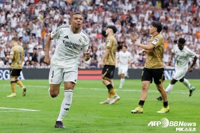 음바페는 레알 마드리드 이적 후 첫 시즌부터 득점왕, 유럽 골든슈를 수상했다. 사진=AFPBBNews=News1