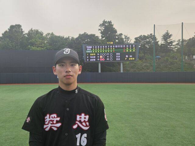 무사사구 노히트 노런이라는 업적을 만들어낸 장충고 3학년 손민서./대한야구소프트볼연맹