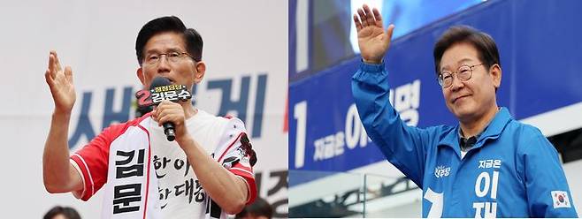 김문수 국민의힘 대선 후보(왼쪽), 이재명 더불어민주당 대선 후보(오른쪽). (사진=뉴시스) *재판매 및 DB 금지