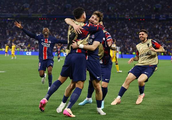 ▲ 파리 생제르맹이 인테르 밀란에 데지레 두에, 흐비차 크바라츠헬리아, 아쉬라프 하키미 등이 맹폭하며 챔피언스리그 첫 정상에 올랐다. ⓒ연합뉴스/AP/REUTERS