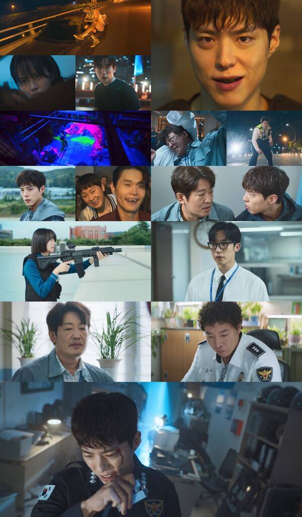 ▲ 5월 31일 방송된 JTBC 토일드라마 ‘굿보이’ 1회 장면들. 방송화면 캡처